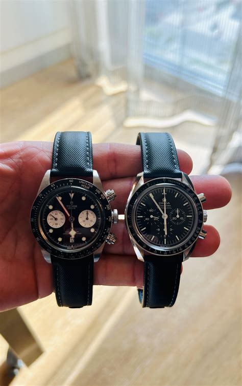 speedmaster vs tudor|Tudor Black Bay Chrono vs Omega Speedmaster.